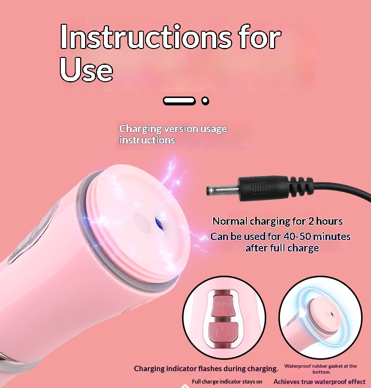 Eros Lab Female Use Passionate Frequency Rabbit Vibrator Tongue Licking Dual Shock AV Stick Rechargeable Massager_voghion.com