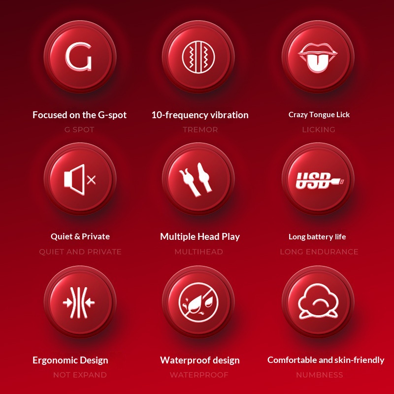 Eros Lab Qingmi Star Flame Goddess Point Vibrating Pen Tongue Licking Vibrator Female Massage Stick Masturbator Toys Adult Sex_voghion.com