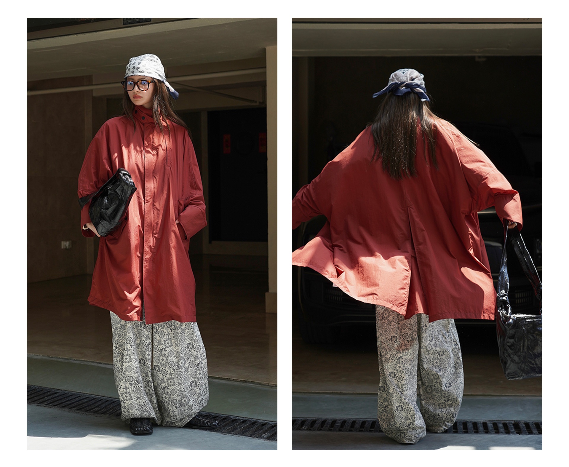 Women's Clothing Women's Louvre Early Autumn New Korean Style Workwear Functional Windbreaker Oversized Lightweight Mid-Length Coat For_voghion.com