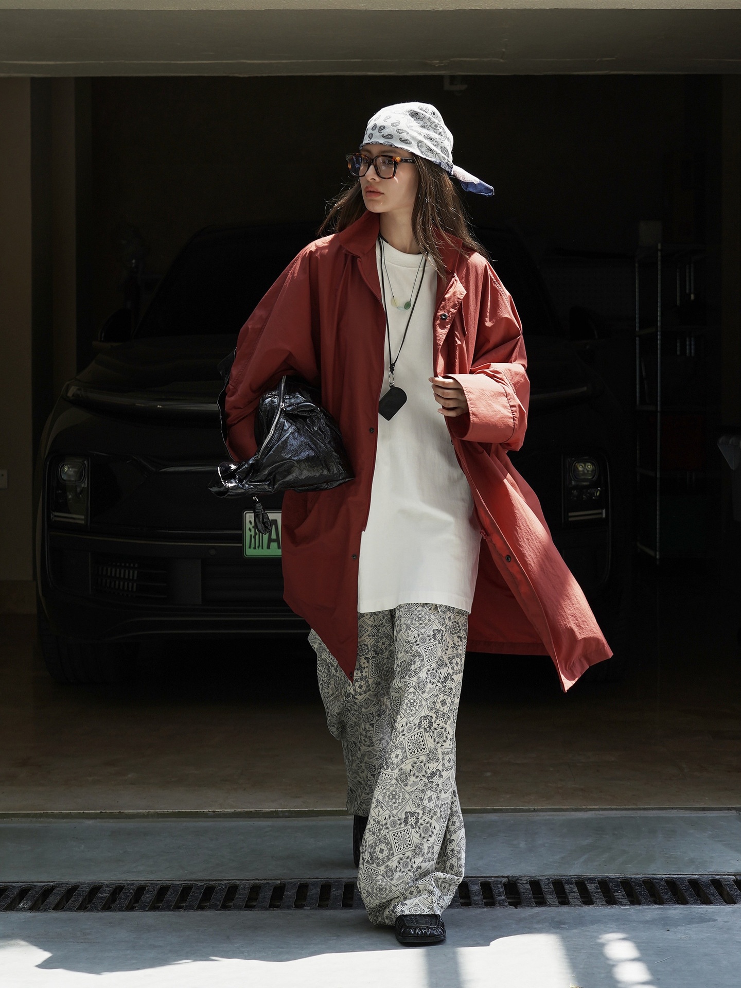 Women's Clothing Women's Louvre Early Autumn New Korean Style Workwear Functional Windbreaker Oversized Lightweight Mid-Length Coat For_voghion.com