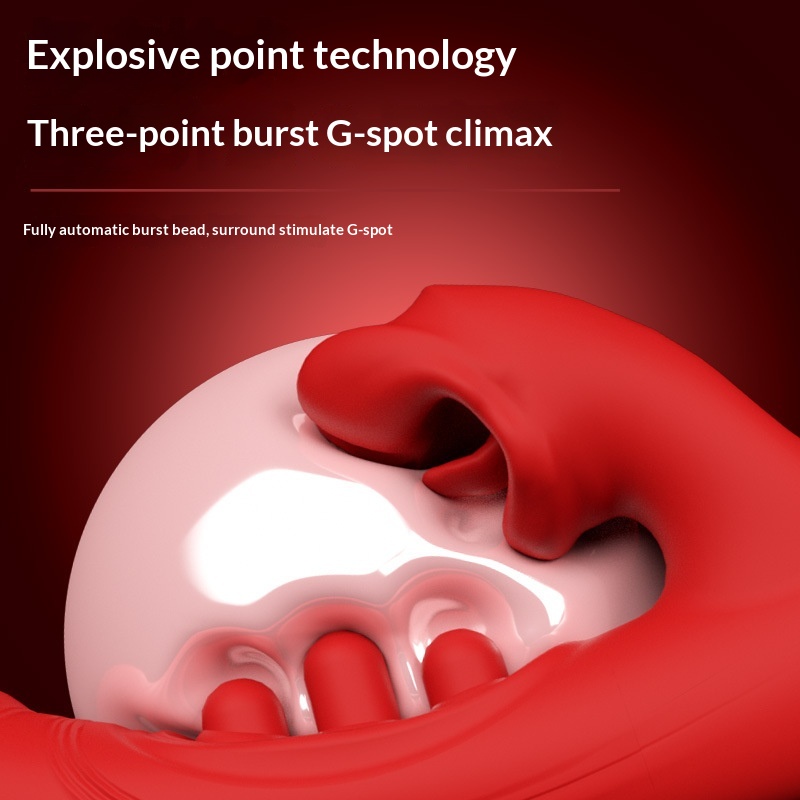 Eros Lab Musical Note Stick Tongue Licking Mouth Biting Vibrator Female Masturbator Strong Vibration Orgasm Handheld Sex Toy_voghion.com