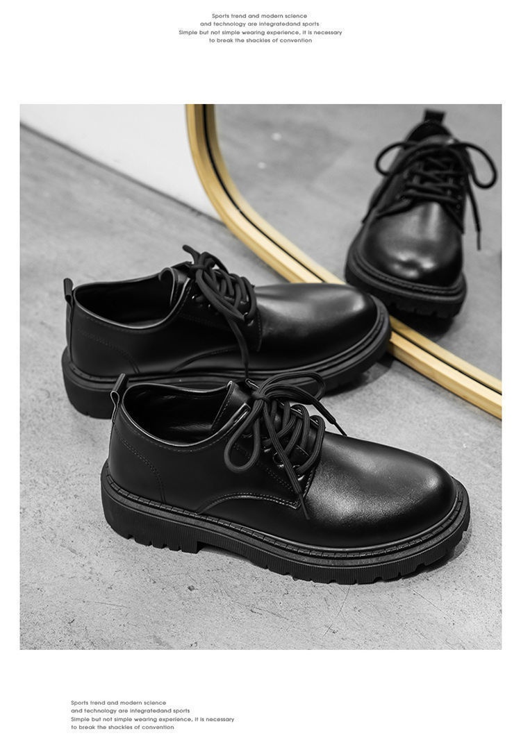 Chaussures d'été en cuir imperméables et antidérapantes noires pour hommes WalkPrime, style britannique, élégantes et décontractées, parfaites pour le travail, la sécurité ou la cuisine._voghion.com