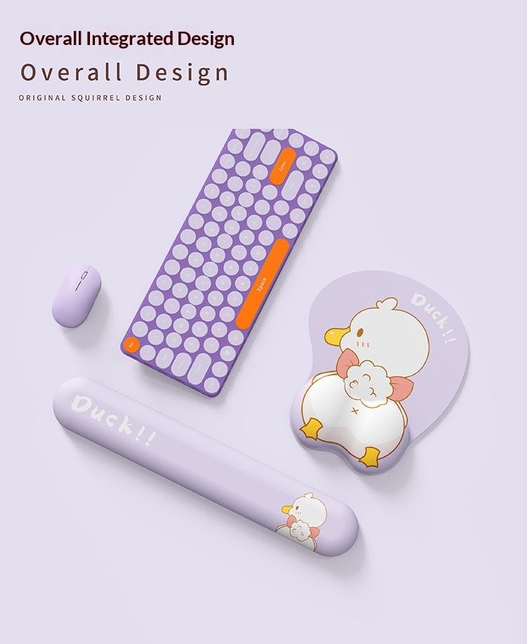 NeoGear NeoGear NeoGear Little Mouse Handschutz Silikon-Tastaturauflage Handgelenkauflage Niedliche Ente_voghion.com