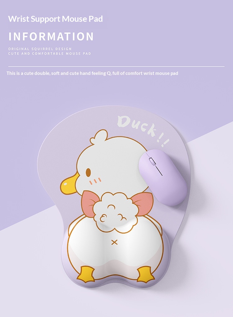 NeoGear NeoGear NeoGear Little Mouse Handschutz Silikon-Tastaturauflage Handgelenkauflage Niedliche Ente_voghion.com
