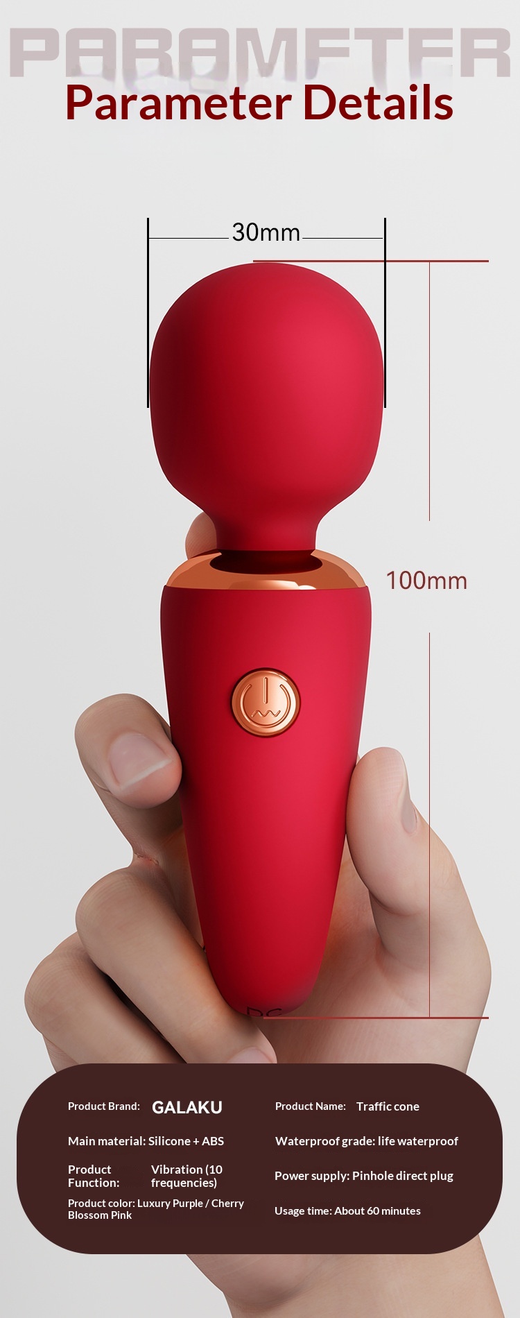 Eros Lab Galaku Ice Cream Cone Mini AV Strong Vibration Vibrator Female Multi-frequency Small Massage Stick Masturbation_voghion.com