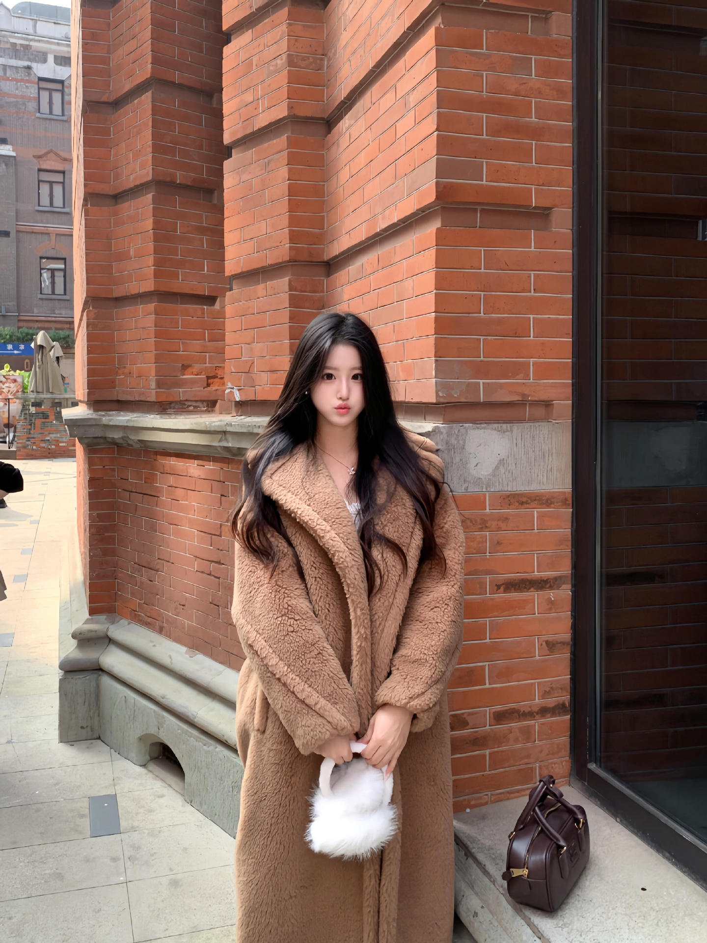 2024 Women's Clothing Women's Bear Coat For Women, Loose Fit Teddy Jacket, MAX Parent Style Winter Wear, Fur Grain Sheep Wool Integrated_voghion.com