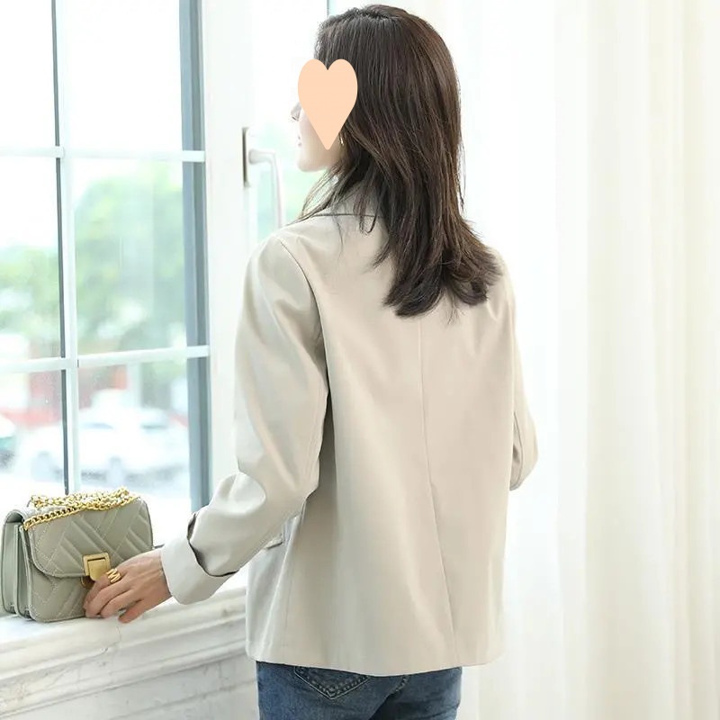 Damenjacke 2025 Neuer Stil Kurz Locker Vielseitig Lässig Herbst Petite Trenchcoat_voghion.com