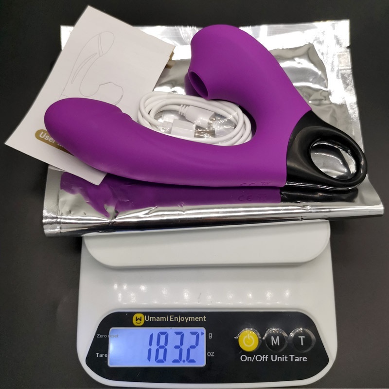 Eros Lab Foreign Trade Nouveau masseur vibrant à double tête, chargement magnétique sans fil, 10 vibrations + 5 fréquences d'aspiration_voghion.com