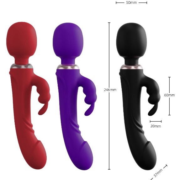 Eros Lab Vibratore multi-testa femminile per stimolazione del punto G, ricaricabile, masturbazione, bacchetta AV elettrica, giocattoli sessuali per adulti all'ingrosso_voghion.com