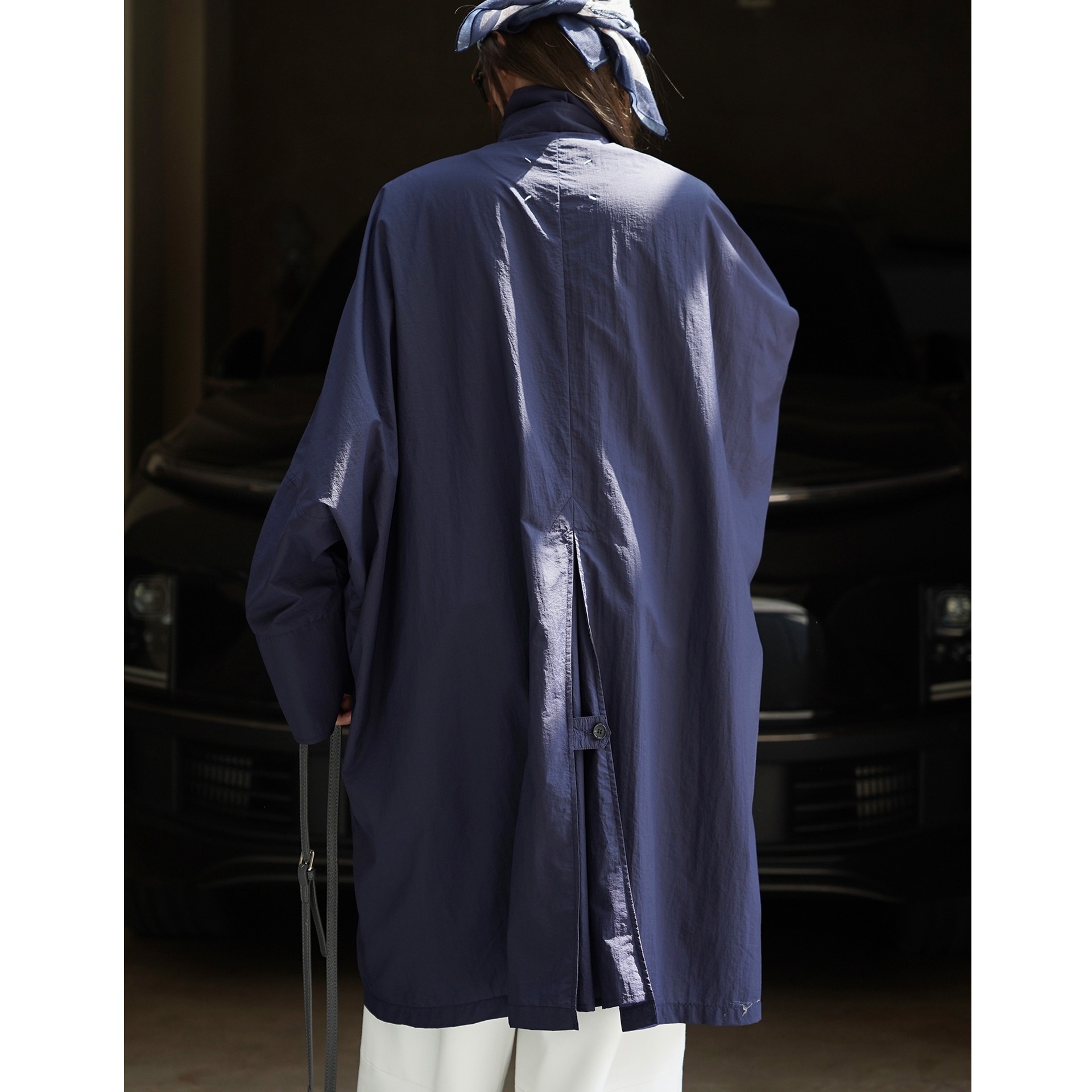 Women's Clothing Women's Louvre Early Autumn New Korean Style Workwear Functional Windbreaker Oversized Lightweight Mid-Length Coat For_voghion.com