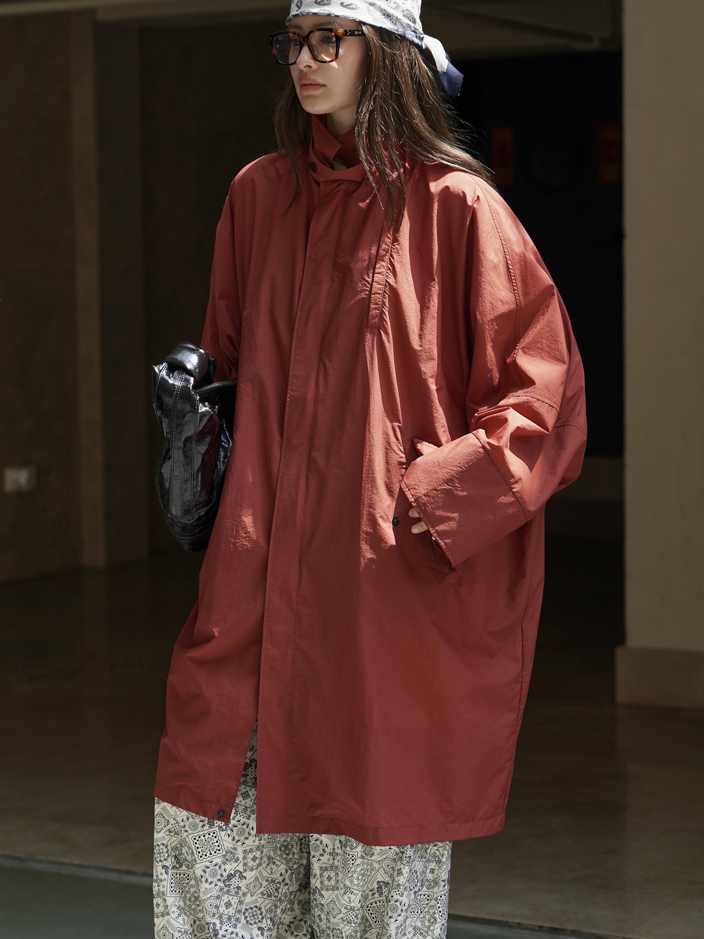 Women's Clothing Women's Louvre Early Autumn New Korean Style Workwear Functional Windbreaker Oversized Lightweight Mid-Length Coat For_voghion.com