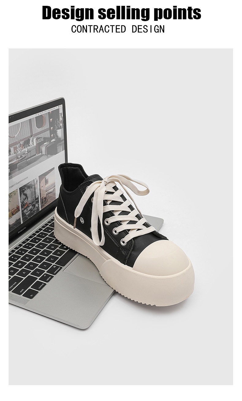 Voyage Big Head Derby Herren-Sneaker, atmungsaktiv, mit dicker Sohle und optischer Erhöhung, vielseitig und ideal für den Herbst, Nischendesign_voghion.com