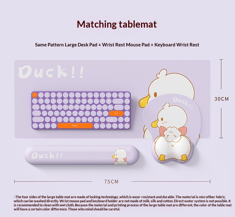 NeoGear NeoGear NeoGear Little Mouse Handschutz Silikon-Tastaturauflage Handgelenkauflage Niedliche Ente_voghion.com