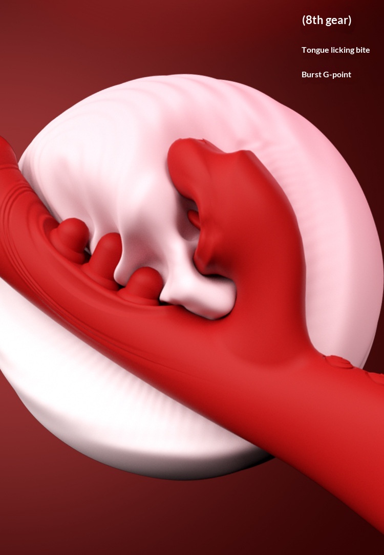 Eros Lab Musical Note Stick Tongue Licking Mouth Biting Vibrator Female Masturbator Strong Vibration Orgasm Handheld Sex Toy_voghion.com