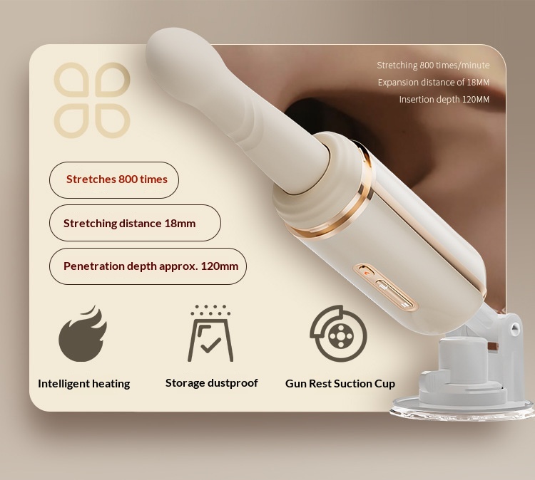 Eros Lab Mini Cannon Automatic Telescopic Thrusting Machine Multi-Functional Vibrator AV Stick Female Sex Masturbation Toy_voghion.com