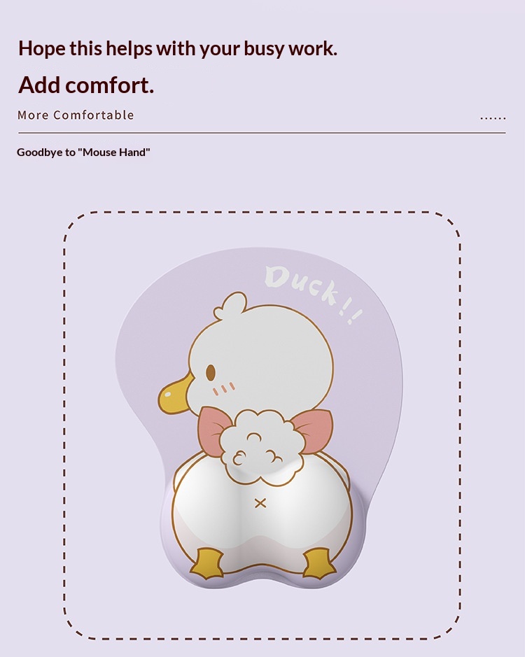 NeoGear NeoGear NeoGear Little Mouse Handschutz Silikon-Tastaturauflage Handgelenkauflage Niedliche Ente_voghion.com