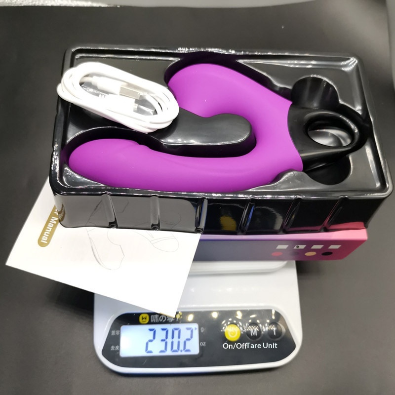 Eros Lab Foreign Trade Nouveau masseur vibrant à double tête, chargement magnétique sans fil, 10 vibrations + 5 fréquences d'aspiration_voghion.com