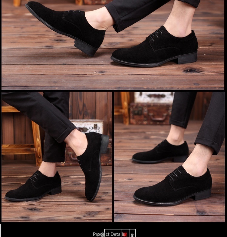 Scarpe casual retrò basse in pelle scamosciata stile britannico da uomo Voyage, di grandi dimensioni, traspiranti e resistenti all'usura_voghion.com