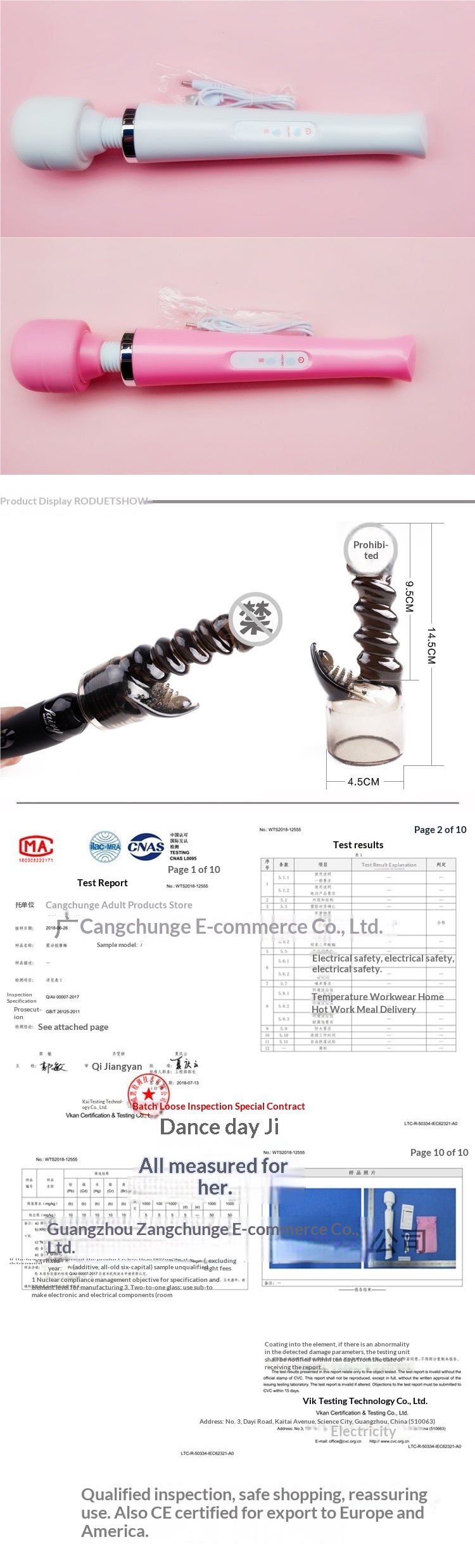 Eros Lab Amerikanischer Stil Direktstecker 220V Wiederaufladbarer Vibrator mit starker Vibration für Erwachsene, großer Kopf, AV-Stab für den privaten Gebrauch_voghion.com