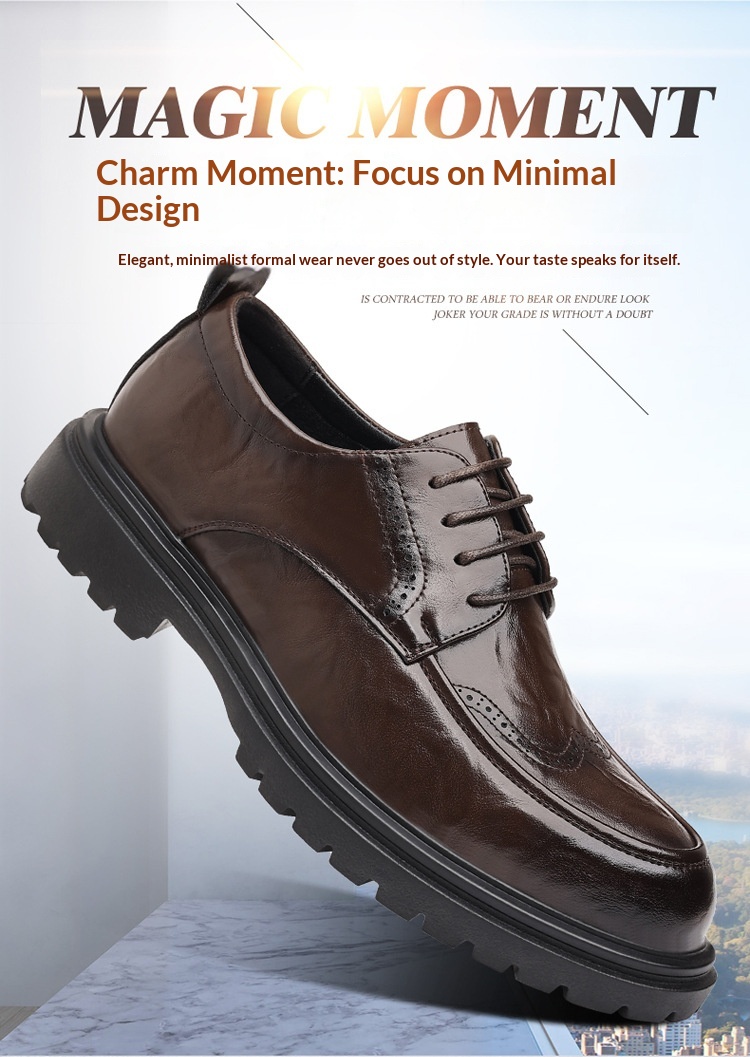 WalkPrime Leather New Business Formal British Style Casual Brogue Black Men's Live Wedding Groom Shoes_voghion.com