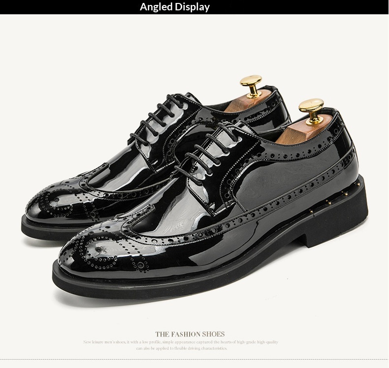 WalkPrime 2025 – Trendige spitze Brogues für Herren, grenzenlose Lederschuhe in großen Größen_voghion.com