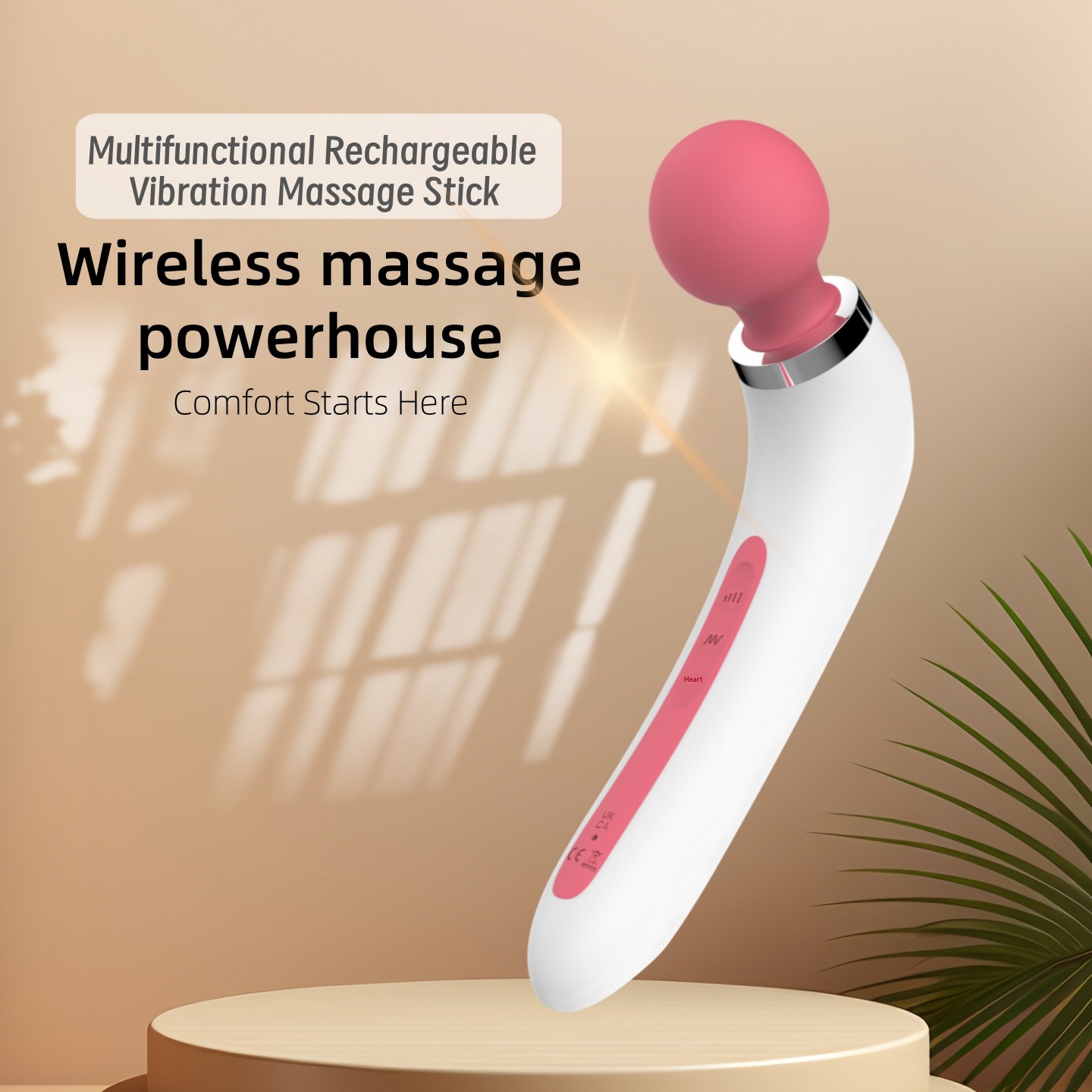 Eros Lab Strong Vibrating Massager Muscle Relaxation Multi-Functional Detachable Motor Massage Stick Silent Design_voghion.com