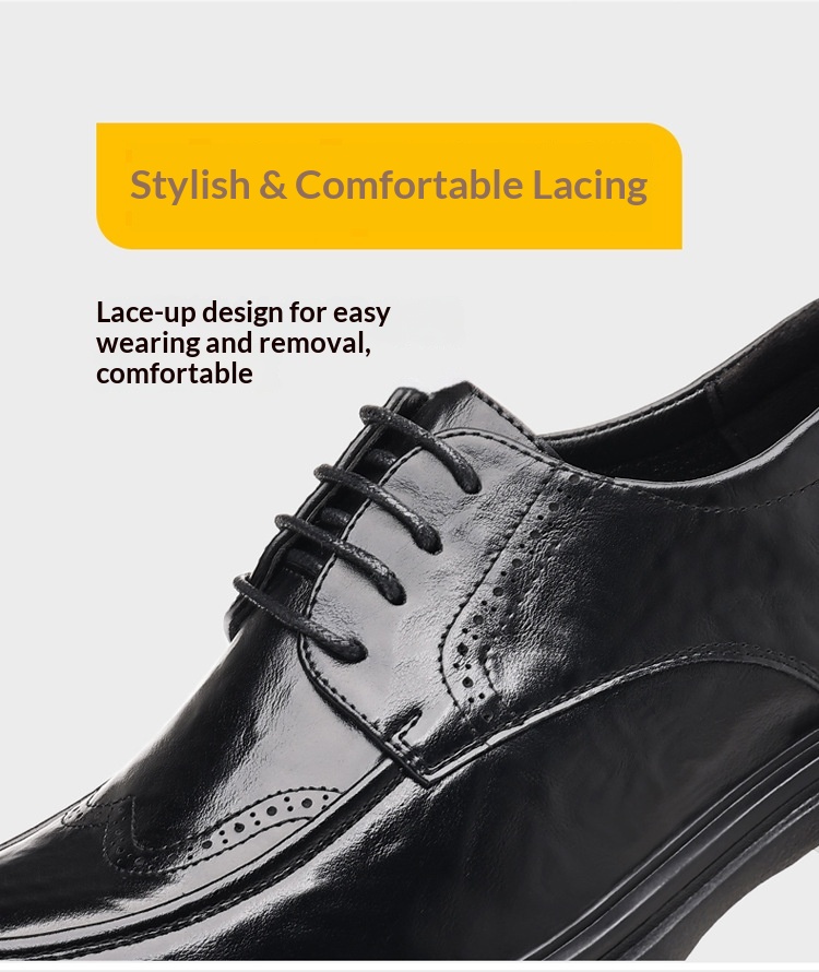 WalkPrime Leather New Business Formal British Style Casual Brogue Black Men's Live Wedding Groom Shoes_voghion.com