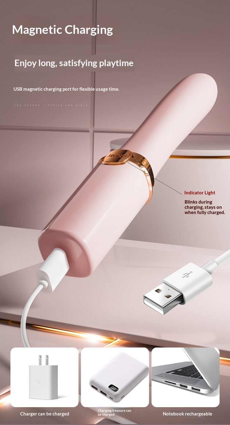 Eros Lab Ji Yu Lippenstift-Vibrator Kompakter tragbarer Frauenmassager Masturbator mit mehreren Frequenzen, starker Vibration, Orgasmus-Sex_voghion.com