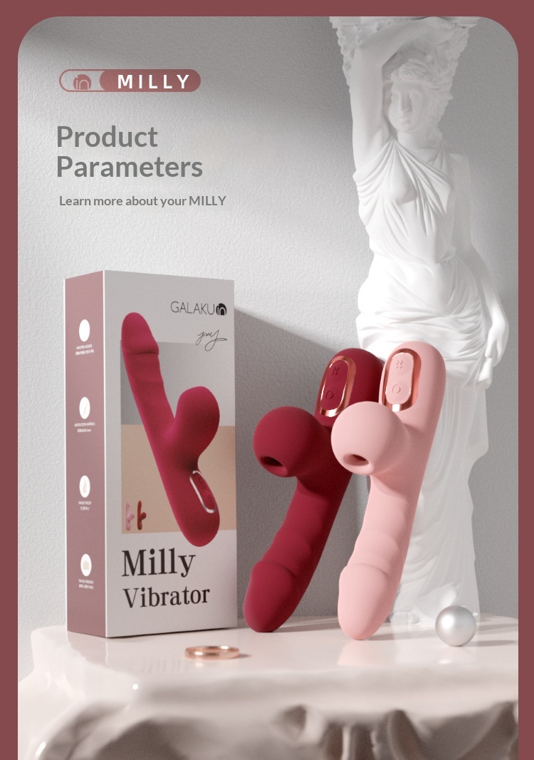 Eros Lab Hengqu-GALAKU Milly Vibratore Rosa Succhiatore Intelligente Riscaldamento Sesso Masturbazione Femminile Apparecchio-Hengqu_voghion.com