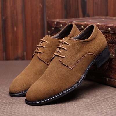 Scarpe casual retrò basse in pelle scamosciata stile britannico da uomo Voyage, di grandi dimensioni, traspiranti e resistenti all'usura_voghion.com