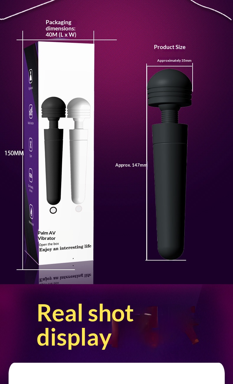 Eros Lab Magic Sa Palm Center Vibrator Mini AV Female Massager Masturbator Discreet Portable Silicone Sex Toy_voghion.com