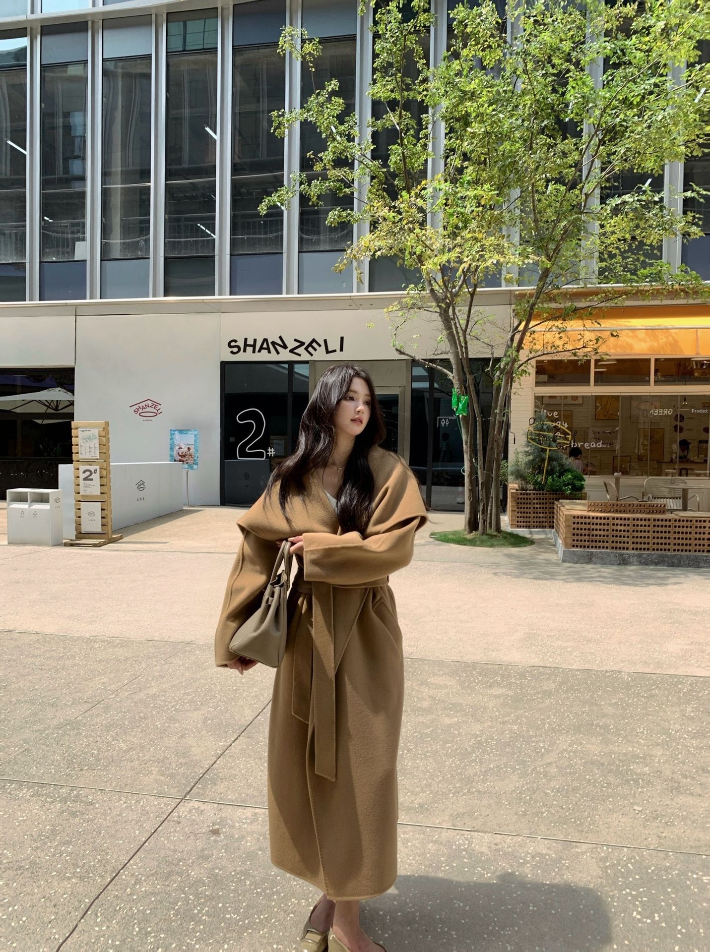 Abbigliamento donna Abbigliamento donna Daye CHI2025 Cappotto di lana double face con risvolto largo e stile pigro autunno inverno Giacca di lana color cammello_voghion.com