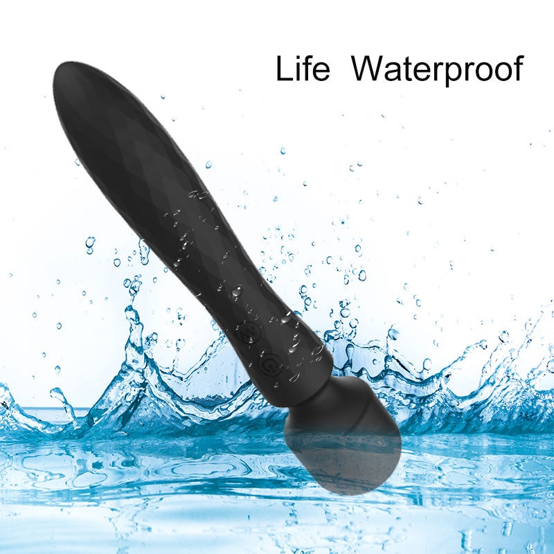 Eros Lab AV Stick Masturbateur vibrant double tête pour femme, 10 vitesses de vibration puissante, orgasme instantané, sextoy stimulant le point G_voghion.com