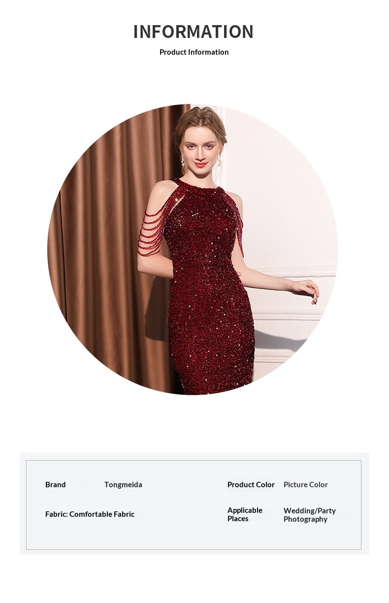 ChicShe ChicShe Evening Women, Elegant High-End Socialite Party Dress, Short Bodycon Sequin Dress For Petite Figures_voghion.com