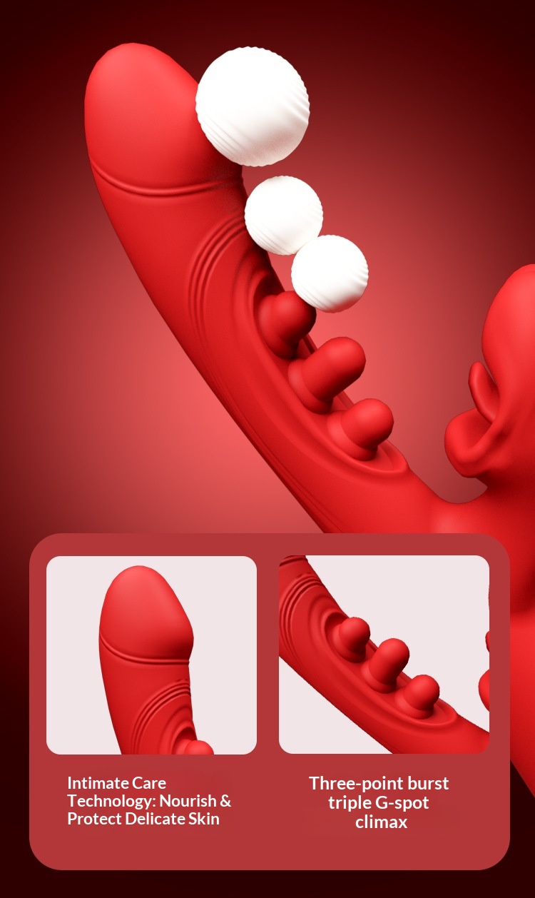 Eros Lab Musical Note Stick Tongue Licking Mouth Biting Vibrator Female Masturbator Strong Vibration Orgasm Handheld Sex Toy_voghion.com