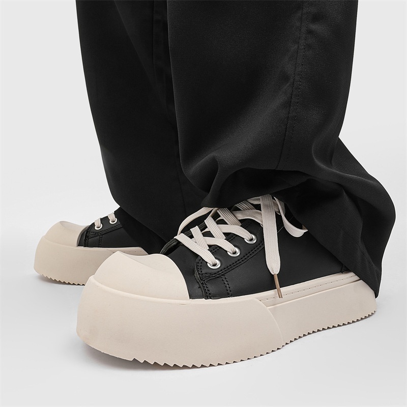 Voyage Big Head Derby Herren-Sneaker, atmungsaktiv, mit dicker Sohle und optischer Erhöhung, vielseitig und ideal für den Herbst, Nischendesign_voghion.com