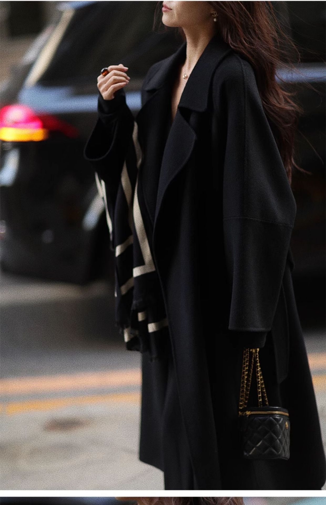 Women's Clothing Double-Sided For Women, Autumn And Winter 2025, Petite Cashmere Long Red Lace-Up 100% Wool Coat_voghion.com