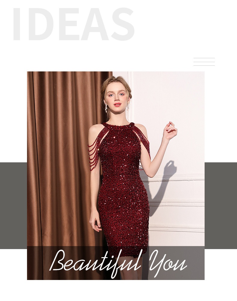 ChicShe ChicShe Evening Women, Elegant High-End Socialite Party Dress, Short Bodycon Sequin Dress For Petite Figures_voghion.com