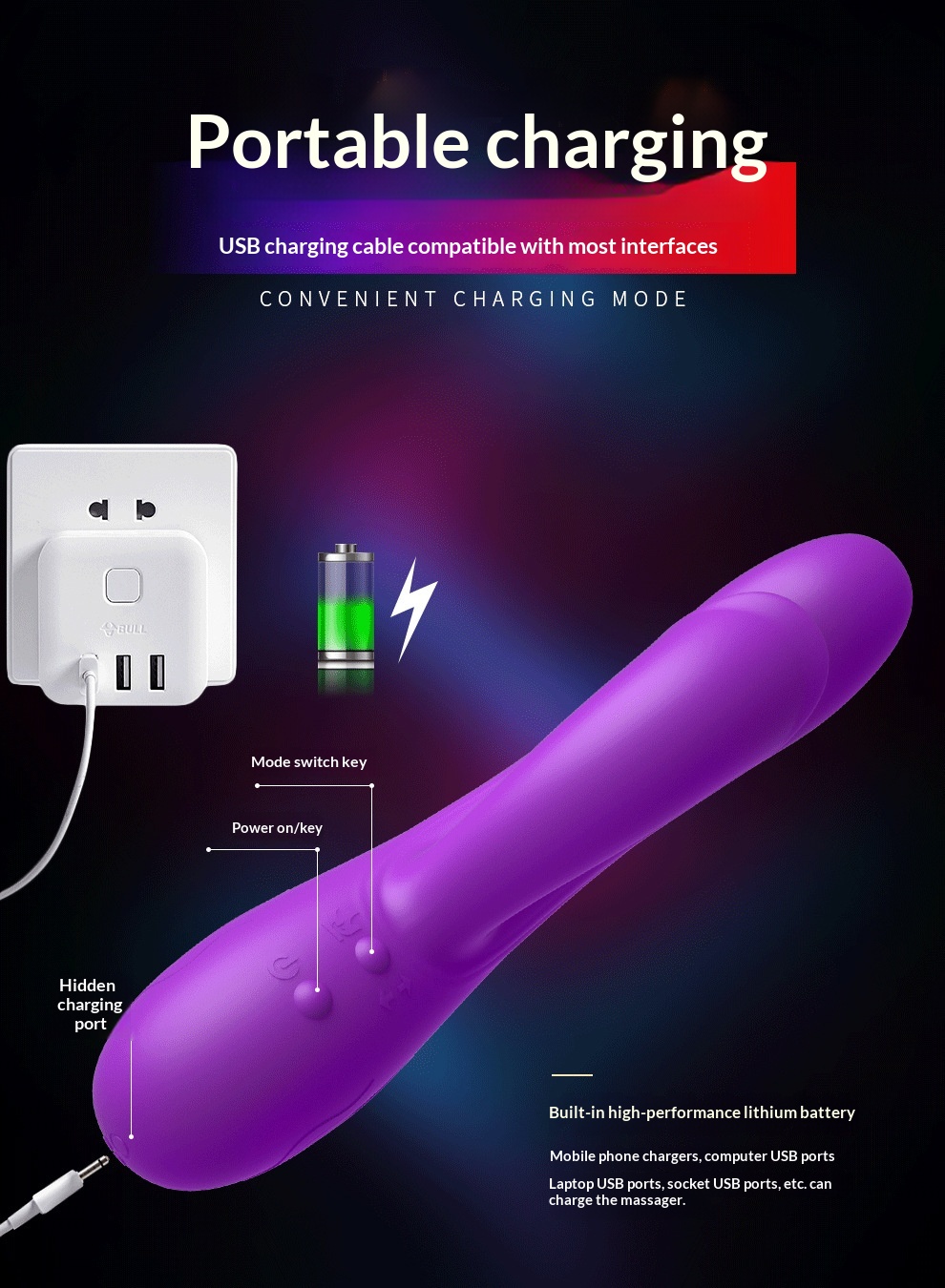 Eros Lab Luvnfun UK Aibisi Vibratore Telescopico a Dieci Frequenze Riscaldamento Automatico Prodotti per Adulti Dispositivo di Masturbazione_voghion.com