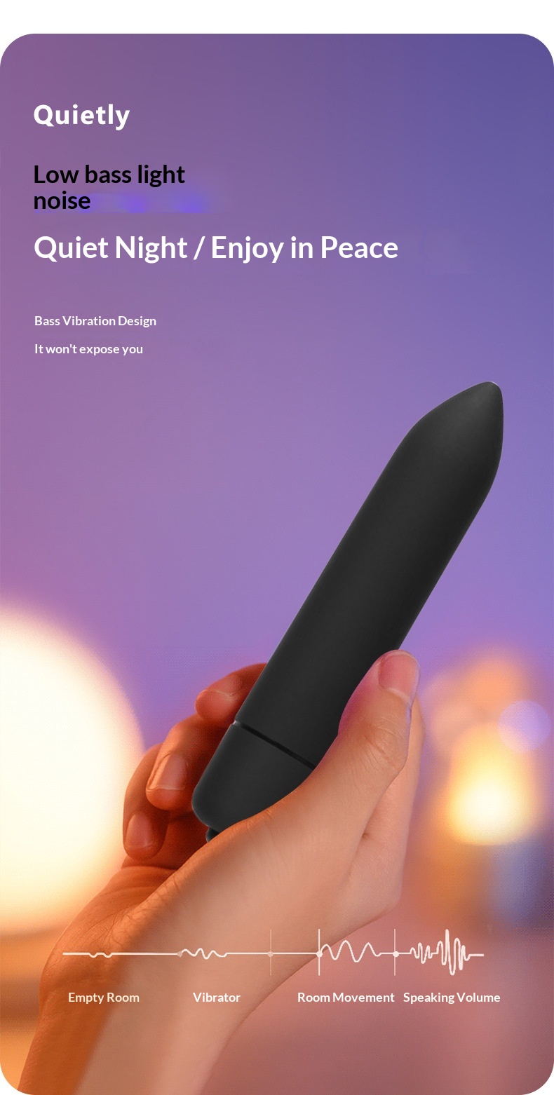 Eros Lab Mini Zehn-Frequenz-Vibrator, spitz, matt, lang, kugelförmig, für Frauen, Masturbator, Sexspielzeug für Erwachsene_voghion.com