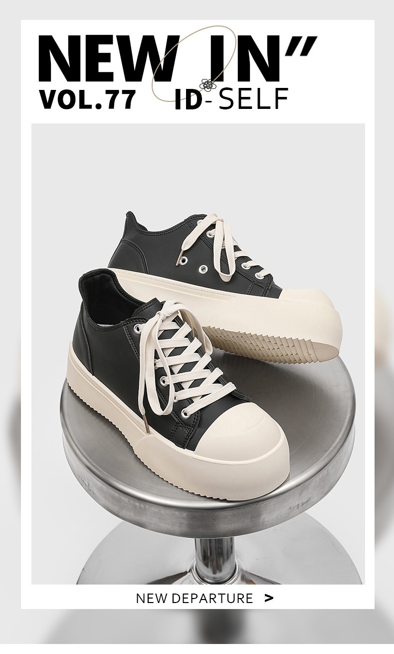 Voyage Big Head Derby Herren-Sneaker, atmungsaktiv, mit dicker Sohle und optischer Erhöhung, vielseitig und ideal für den Herbst, Nischendesign_voghion.com