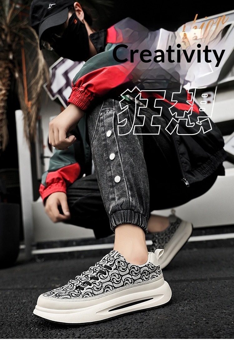 Voyage Canvas Erkek Yaz 2025 Yeni Trend Çok Yönlü Kırmızı Günlük Düz Spor Kumaş Kokuya Dayanıklı Trend Ayakkabılar_voghion.com