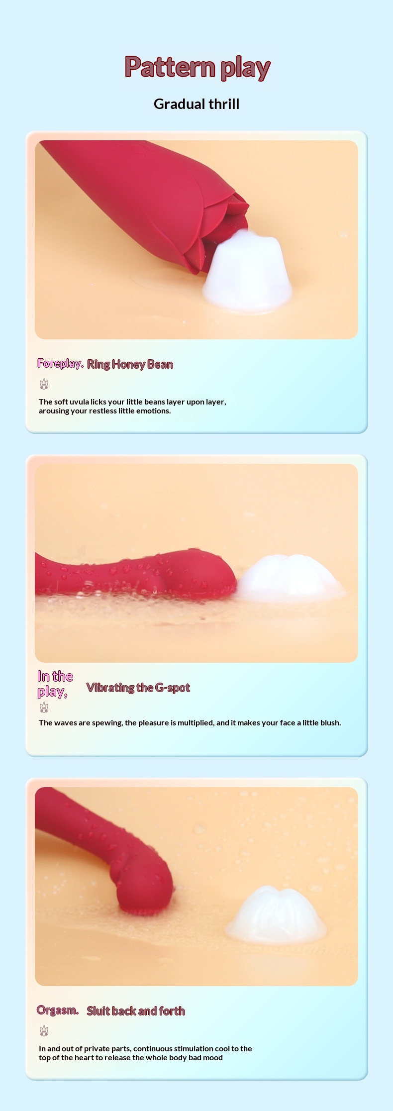 Eros Lab Rose Flower Tongue Licking Masturbator Vibrator Female Strong Vibration One-Handed Adult Supplies Source_voghion.com