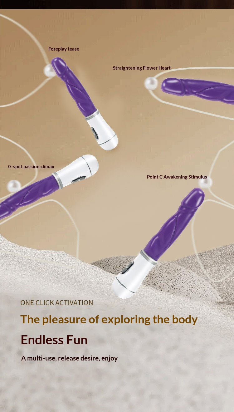 Eros Lab Juncai Flower Core AV Vibrator Vibrating Stick Female Toys Adult Sex Products Plastic Sealed Battery Version Wholesale_voghion.com