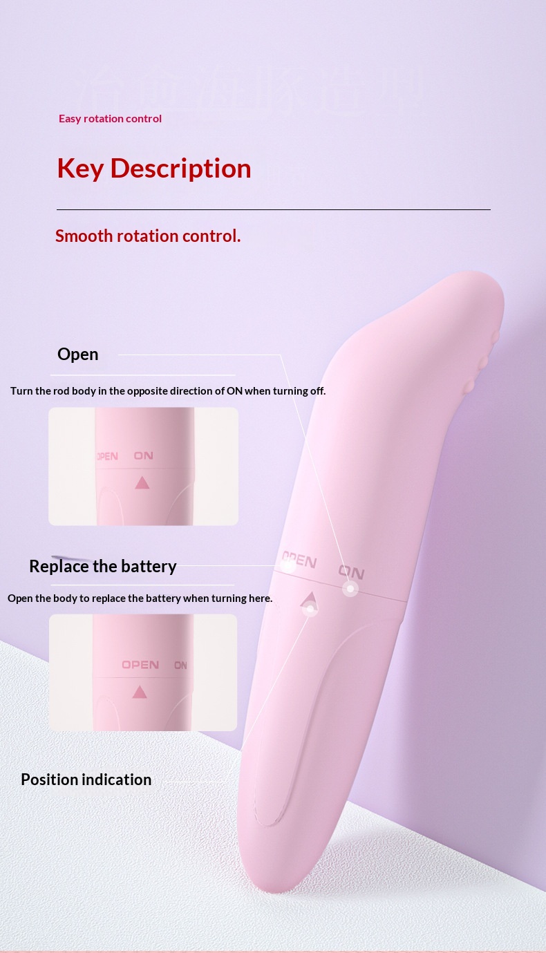 Eros Lab Laile Dolphin AV Vibrator For Women, In-Body Masturbator, Strong Vibration Massage Mini Bullet, Adult Sex Toy_voghion.com