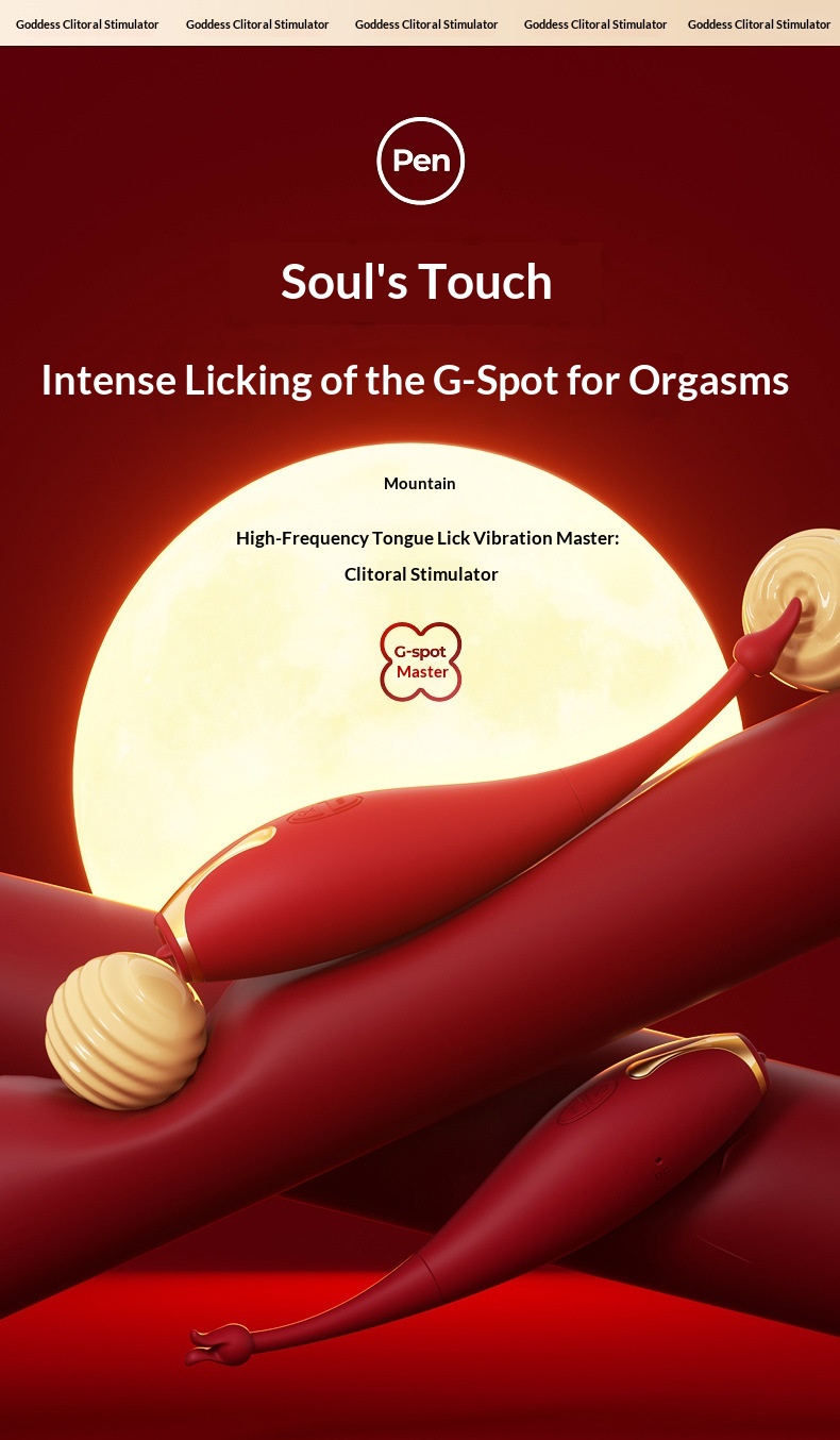 Eros Lab Qingmi Star Flame Goddess Point Vibrating Pen Tongue Licking Vibrator Female Massage Stick Masturbator Toys Adult Sex_voghion.com