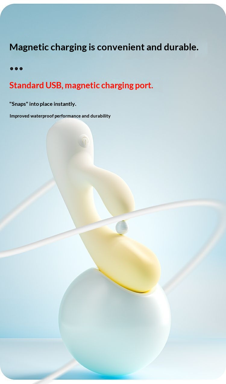 Eros Lab Shy Nuo Air Vibrateur à tête souple avec télécommande et double vibration pour massage féminin_voghion.com