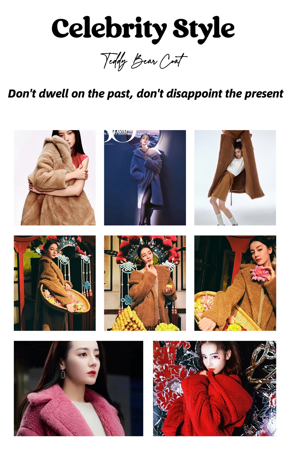 2024 Women's Clothing Women's Bear Coat For Women, Loose Fit Teddy Jacket, MAX Parent Style Winter Wear, Fur Grain Sheep Wool Integrated_voghion.com