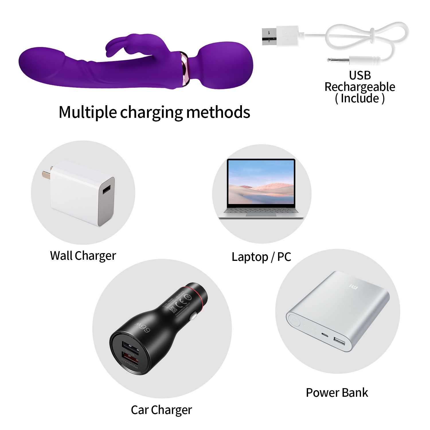 Eros Lab Vibratore multi-testa femminile per stimolazione del punto G, ricaricabile, masturbazione, bacchetta AV elettrica, giocattoli sessuali per adulti all'ingrosso_voghion.com