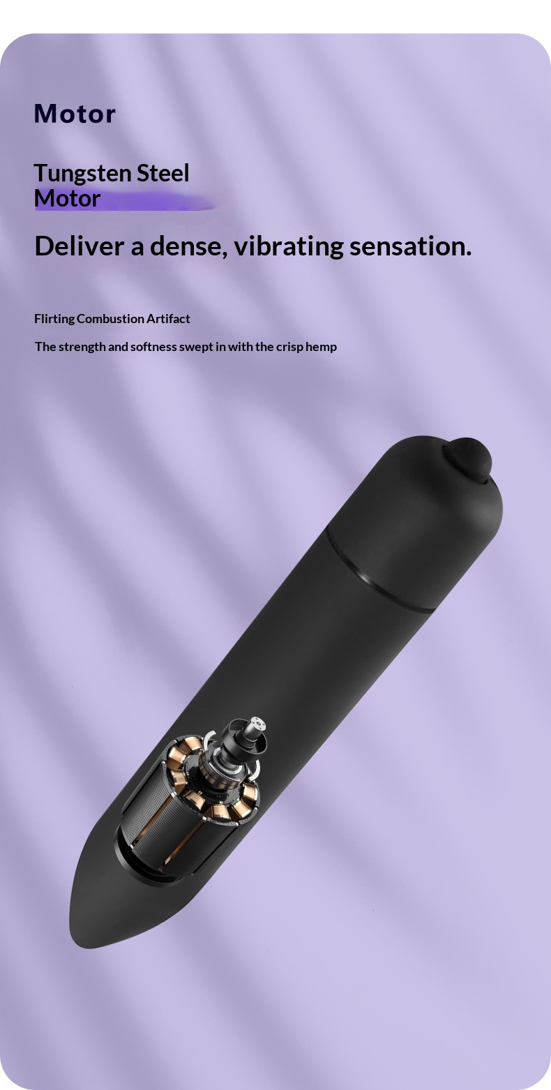 Eros Lab Mini Zehn-Frequenz-Vibrator, spitz, matt, lang, kugelförmig, für Frauen, Masturbator, Sexspielzeug für Erwachsene_voghion.com